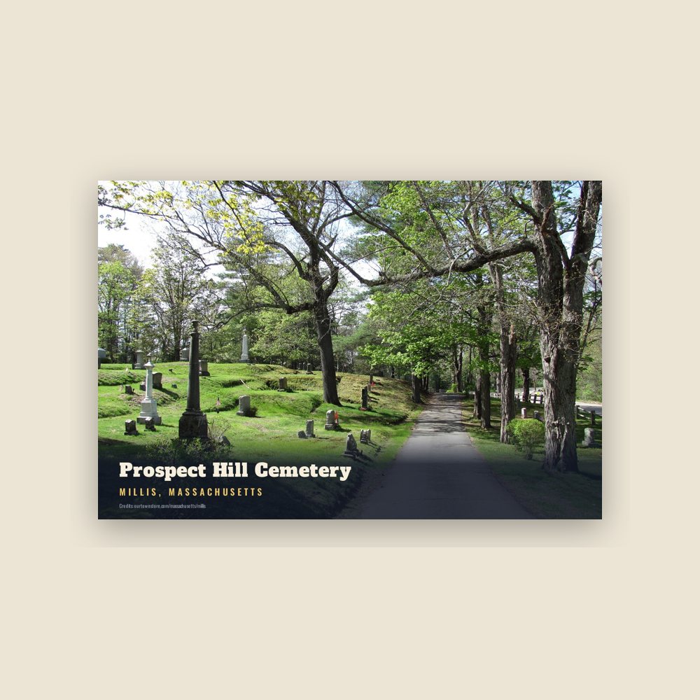 Millis Prospect Hill Cemetery Postcard