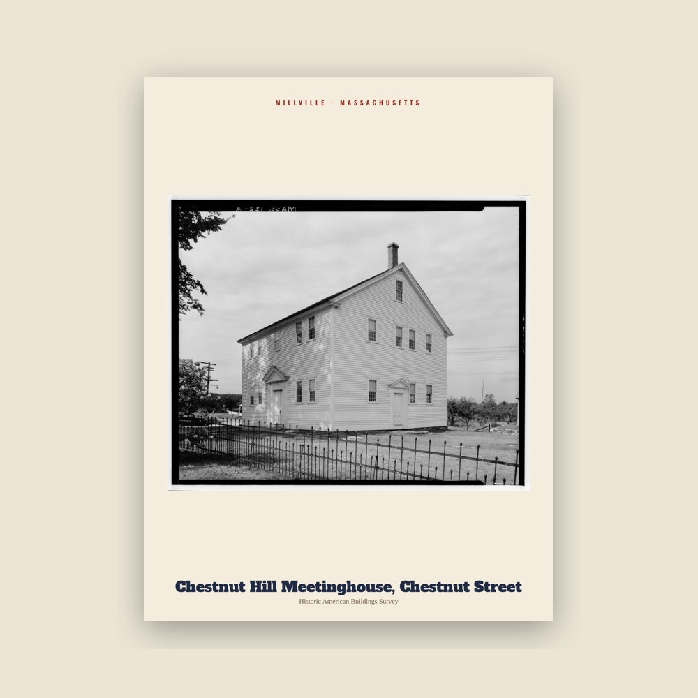 Millville Chestnut Hill Meetinghouse, Chestnut Street Archive Print
