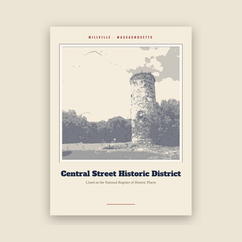 Millville Central Street Historic District Landmark Print