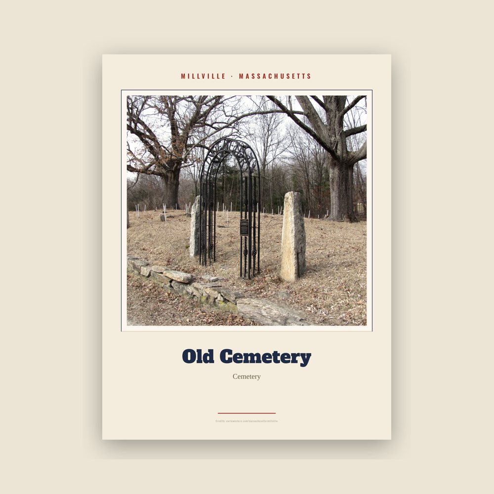 Millville Old Cemetery Landmark Print