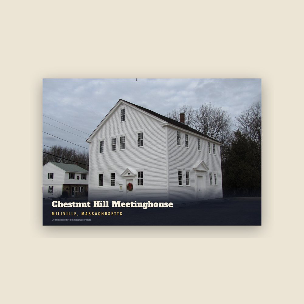 Millville Chestnut Hill Meetinghouse Postcard