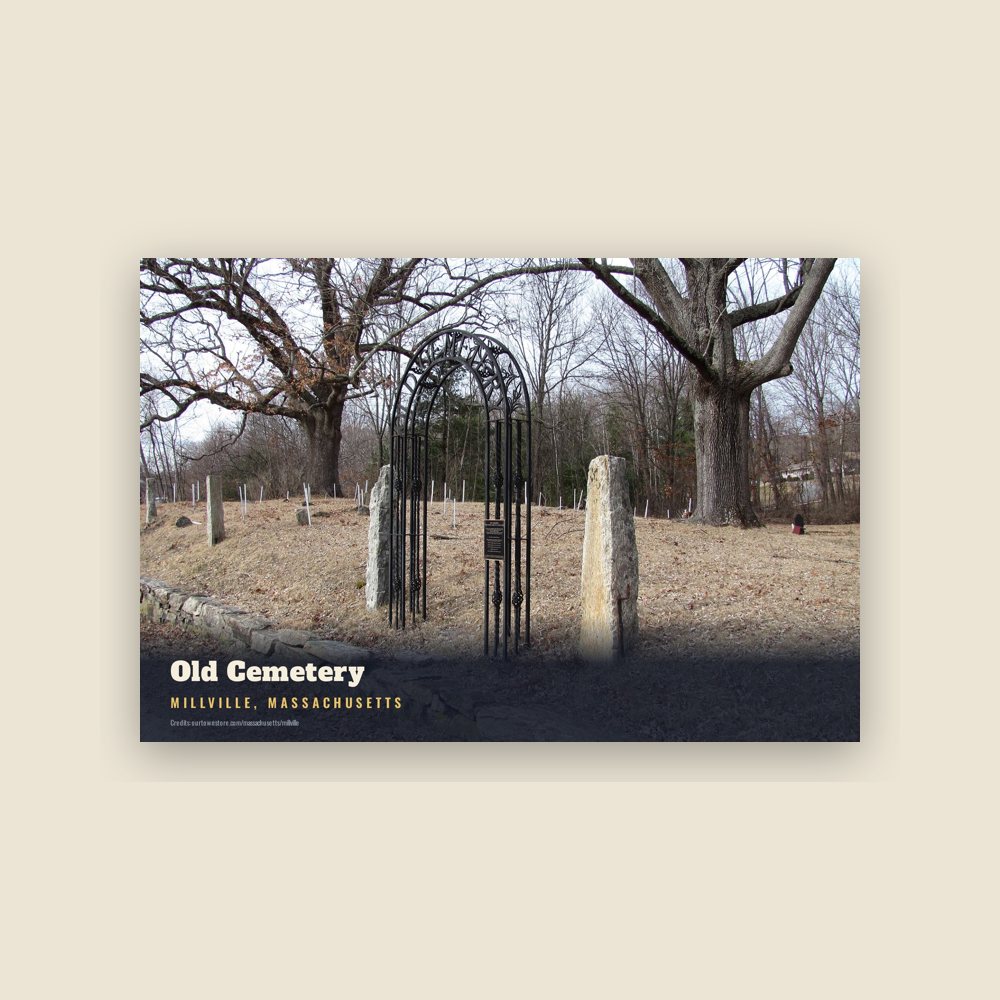 Millville Old Cemetery Postcard