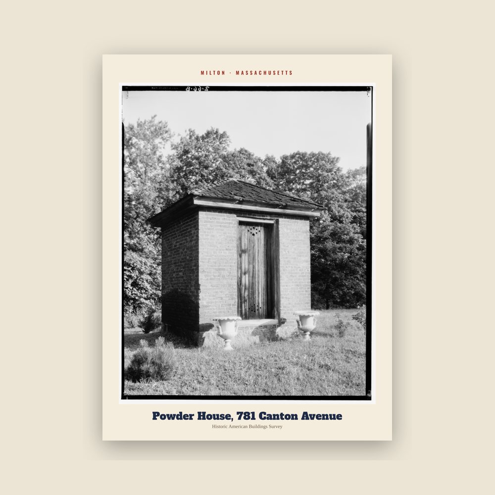 Milton Powder House, 781 Canton Avenue Archive Print