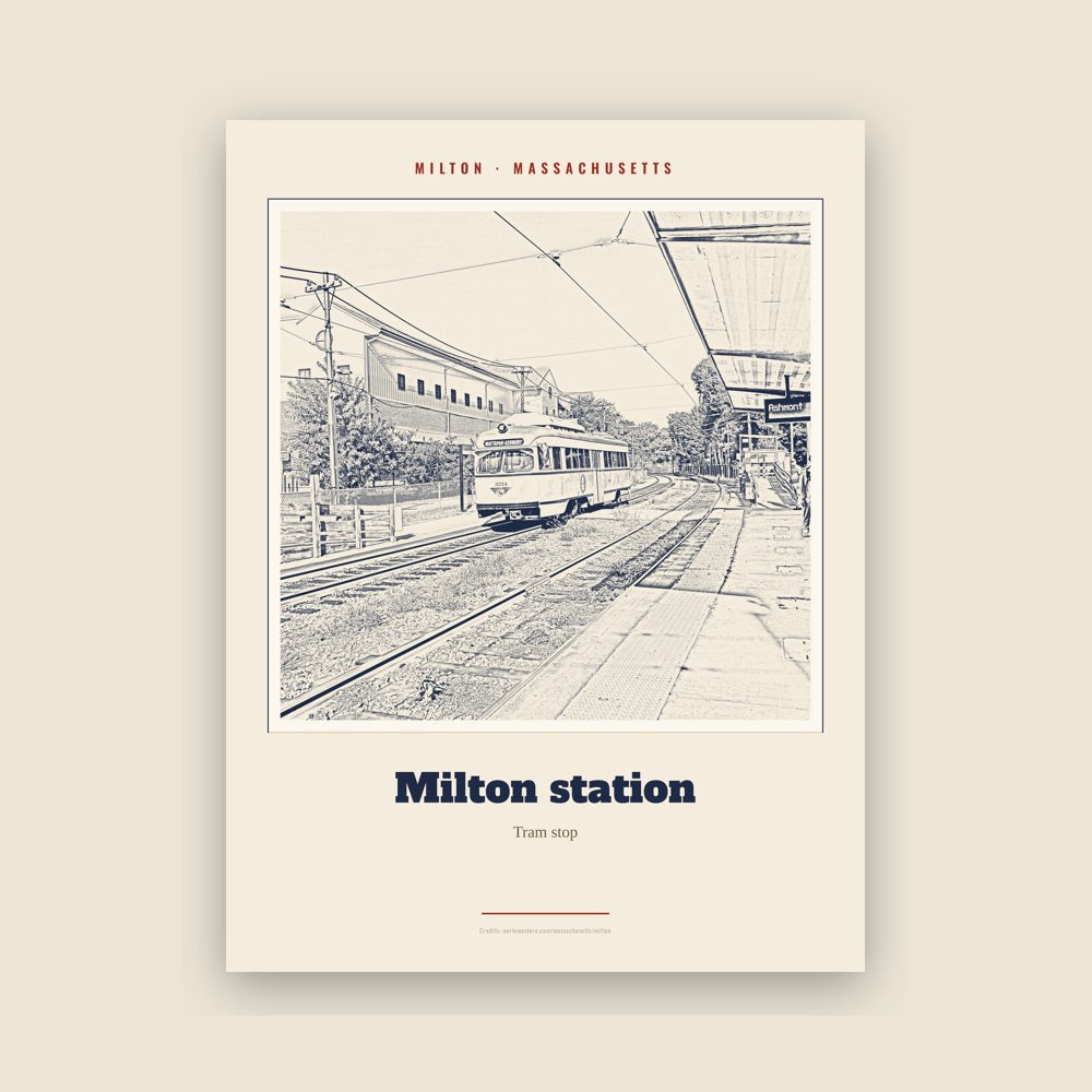 Milton Milton station Landmark Print