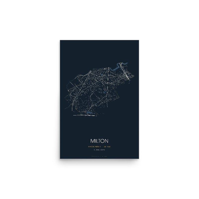 Milton Street Map Poster · Midnight