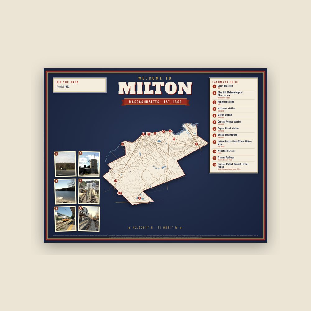 Milton Map Placemat