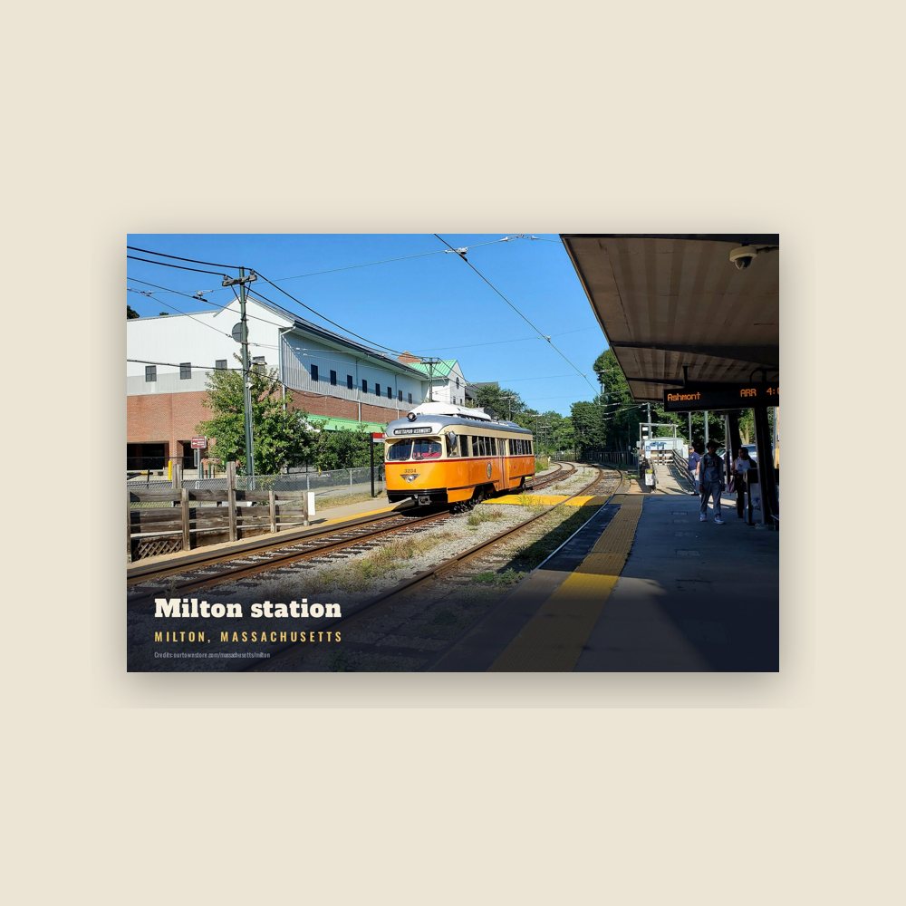 Milton Milton station Postcard