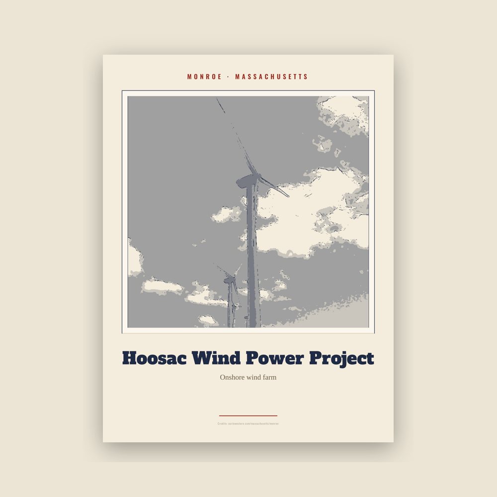 Monroe Hoosac Wind Power Project Landmark Print