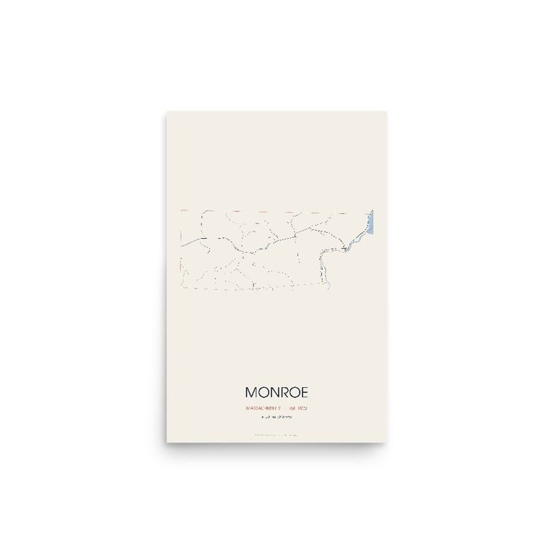 Monroe Street Map Poster · Linen