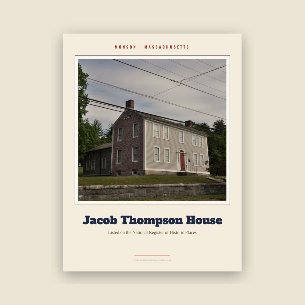 Monson Jacob Thompson House Landmark Print