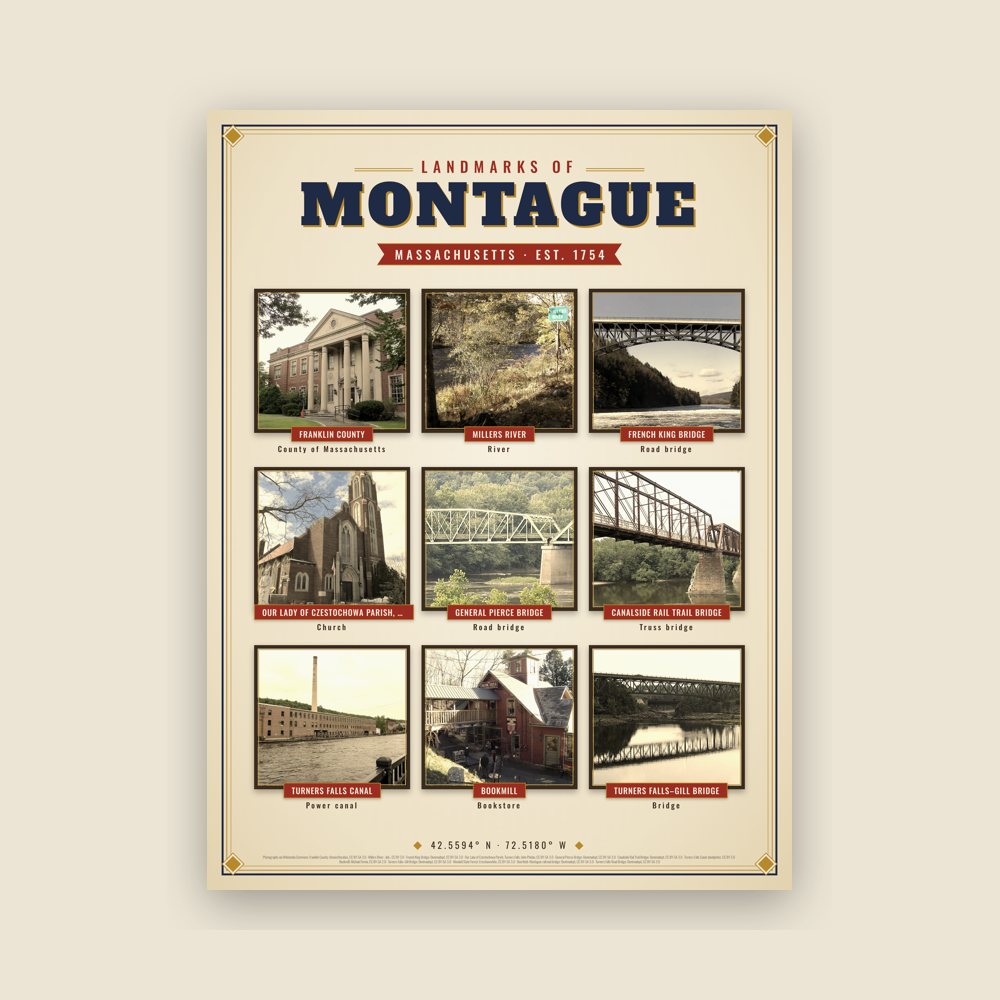 Montague Landmarks Photo Poster