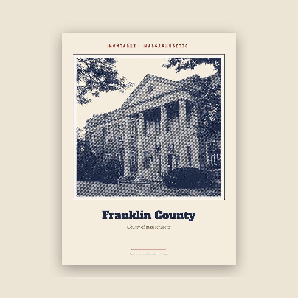 Montague Franklin County Landmark Print