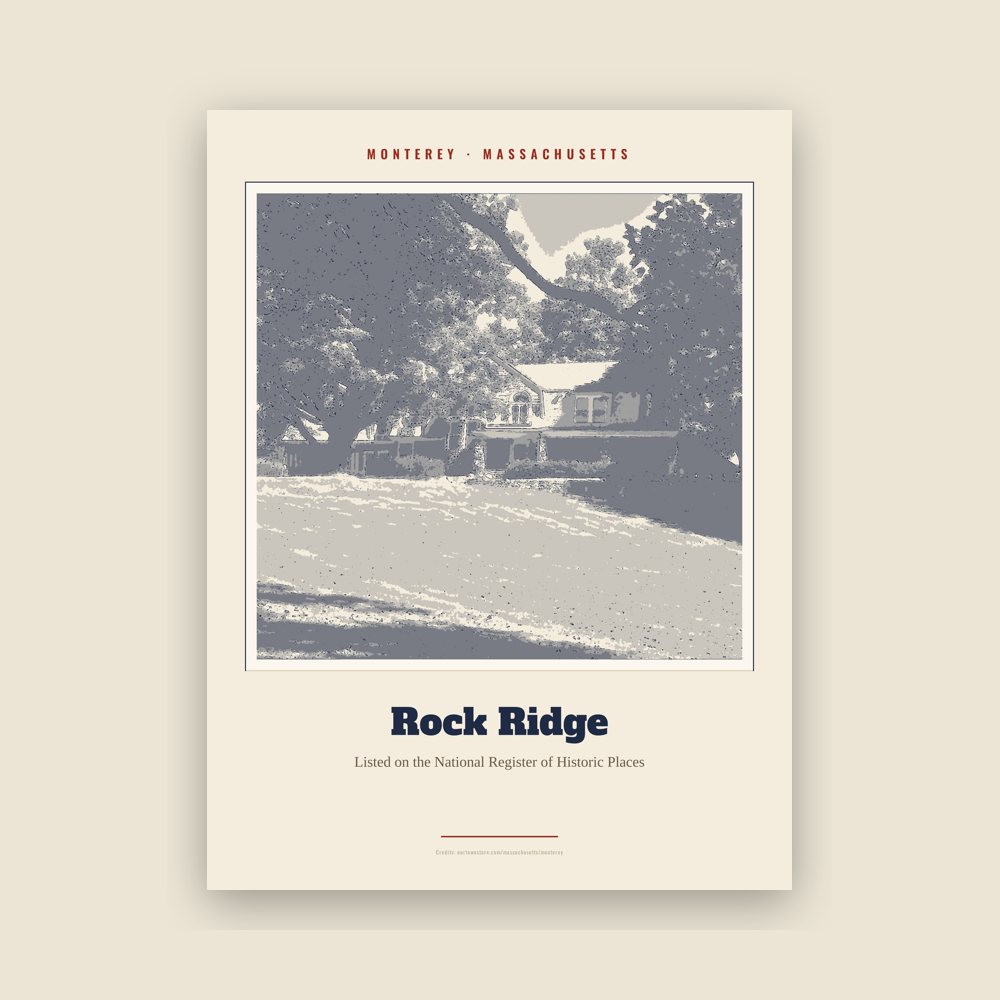 Monterey Rock Ridge Landmark Print