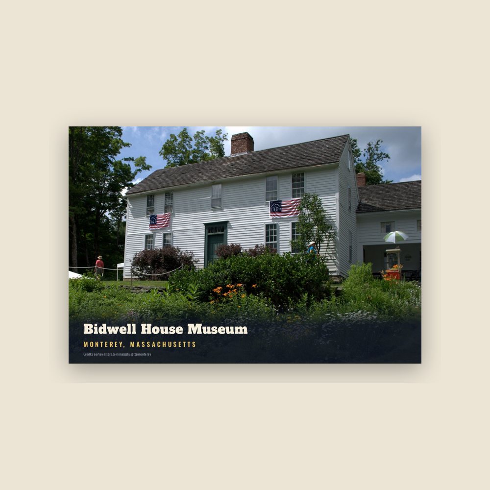 Monterey Bidwell House Museum Postcard