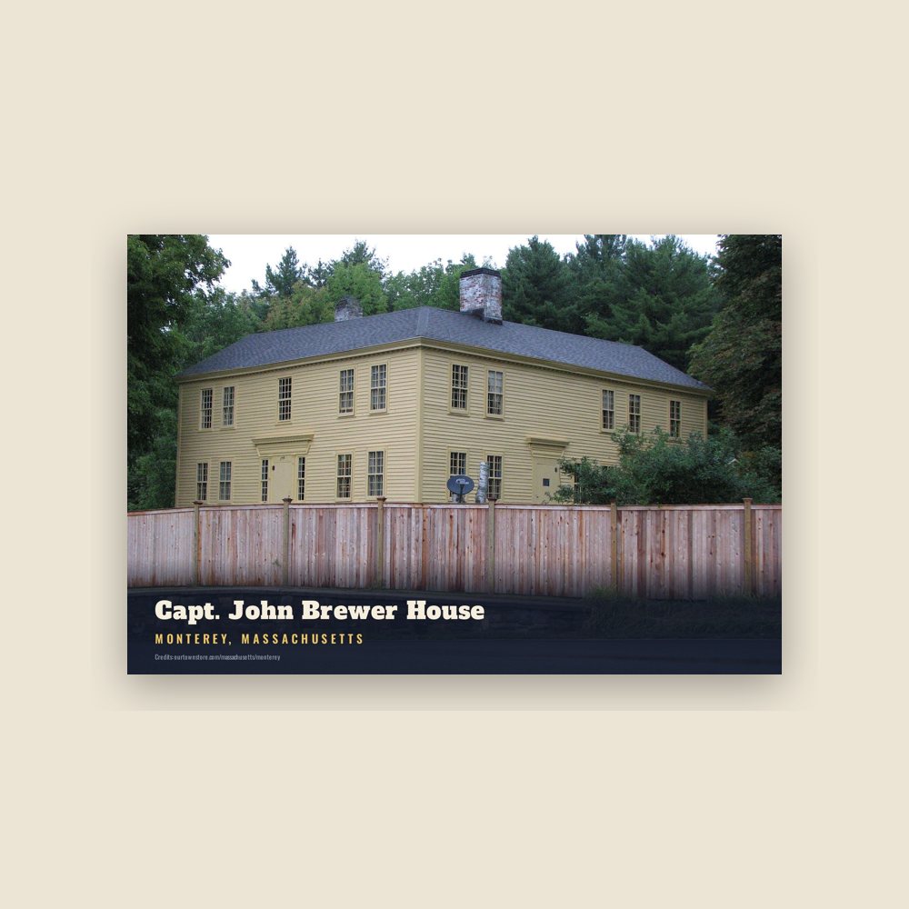 Monterey Capt. John Brewer House Postcard