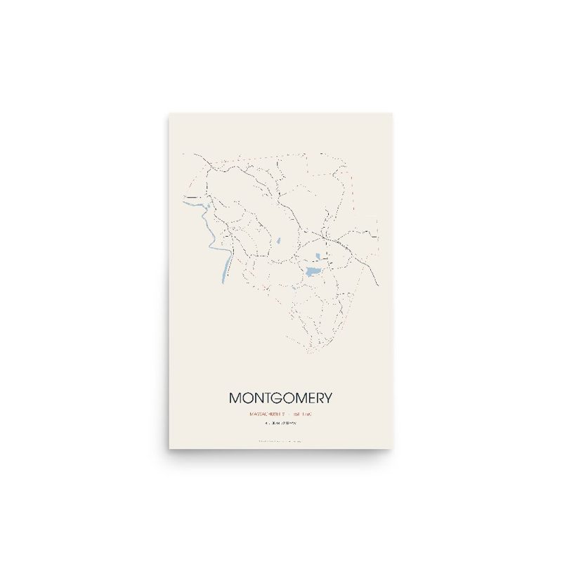 Montgomery Street Map Poster · Linen