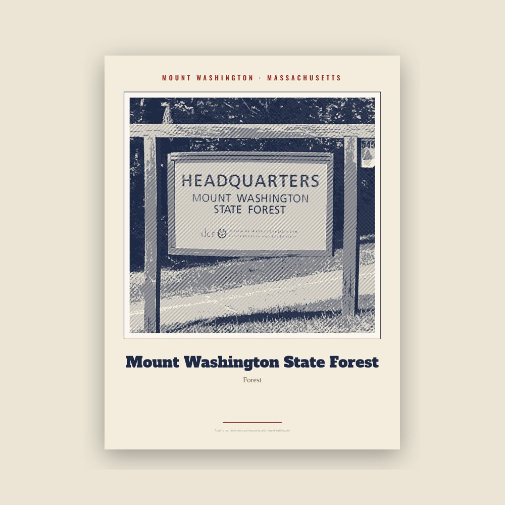 Mount Washington Mount Washington State Forest Landmark Print
