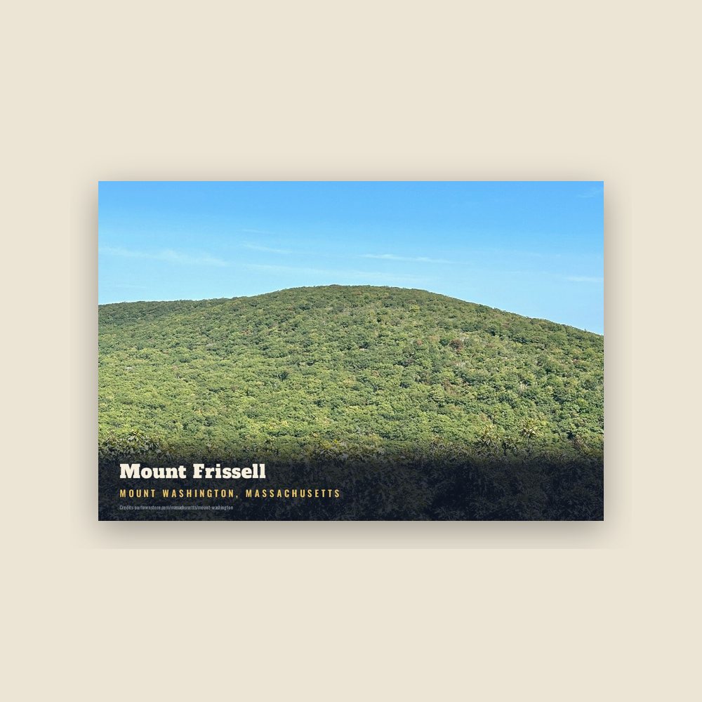 Mount Washington Mount Frissell Postcard