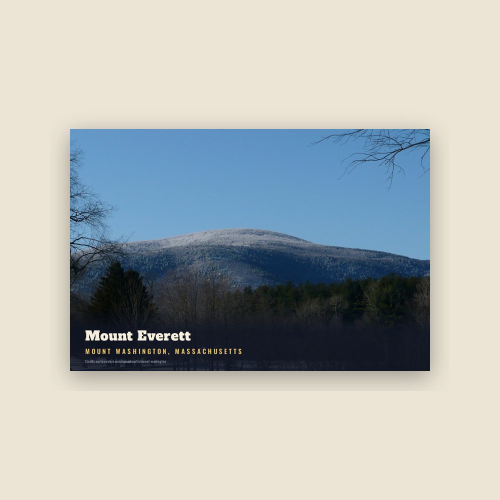 Mount Washington Mount Everett Postcard
