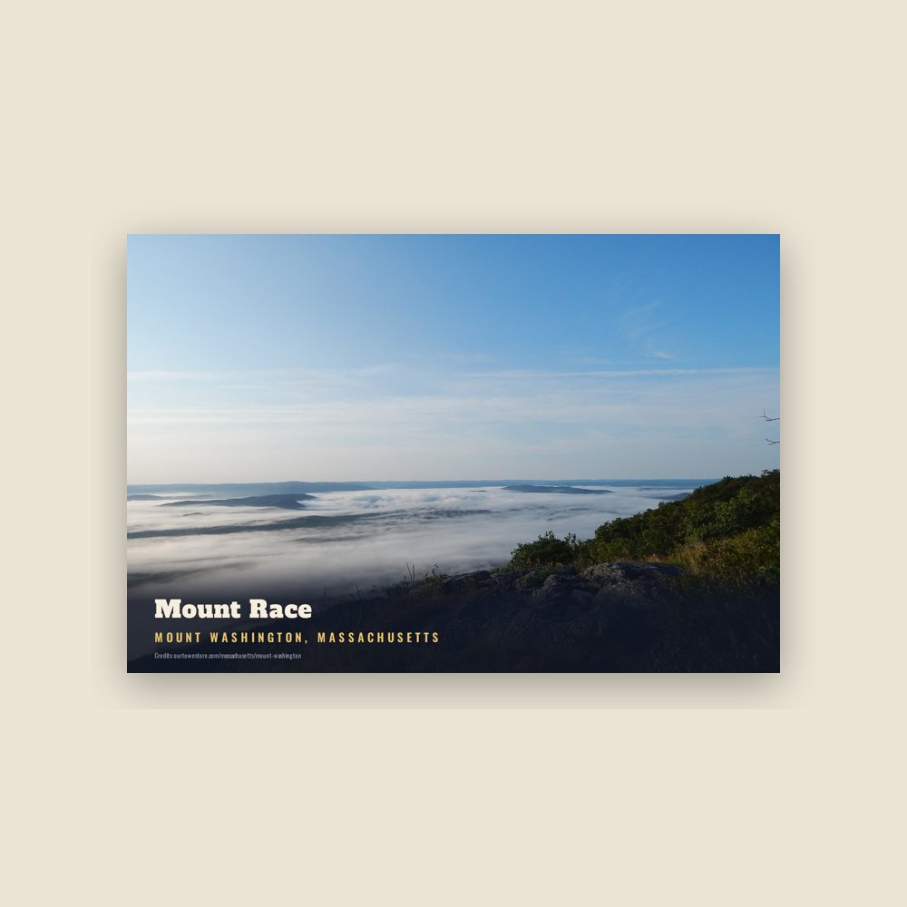 Mount Washington Mount Race Postcard