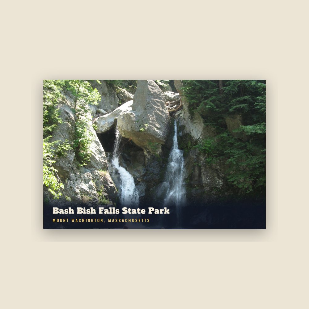 Mount Washington Bash Bish Falls State Park Postcard