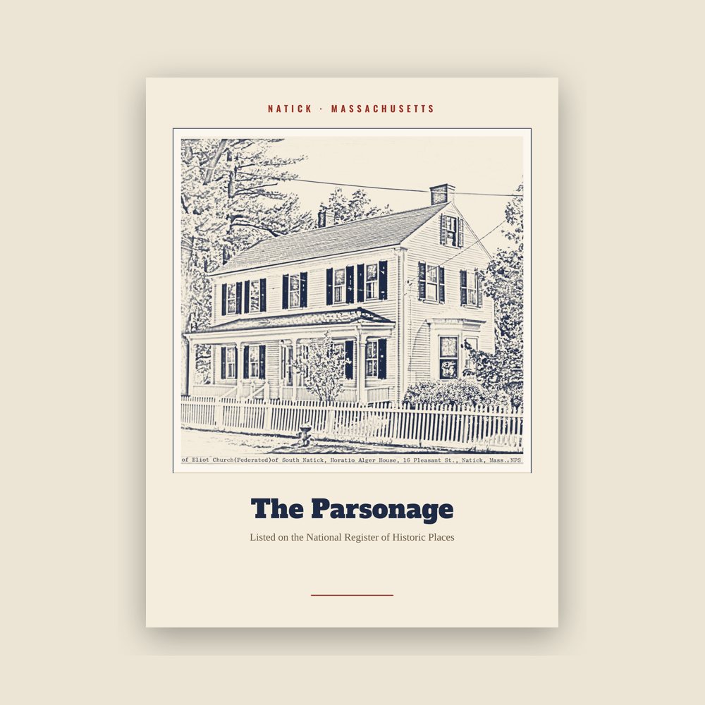 Natick The Parsonage Landmark Print