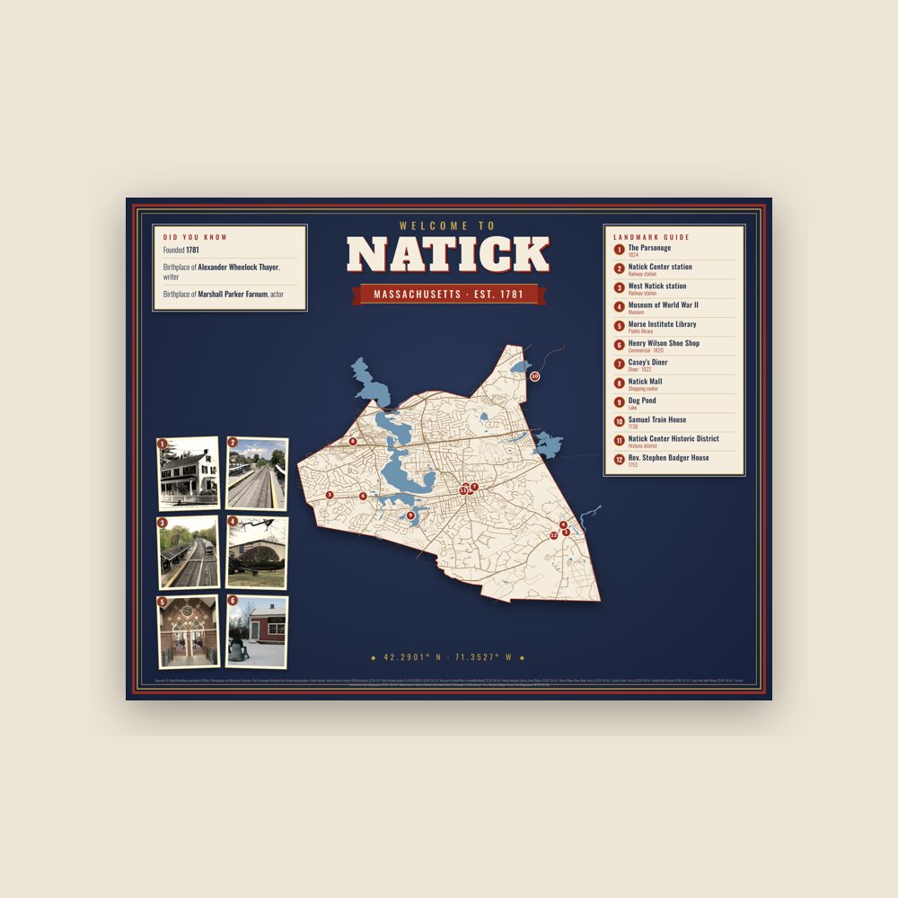 Natick Map Placemat
