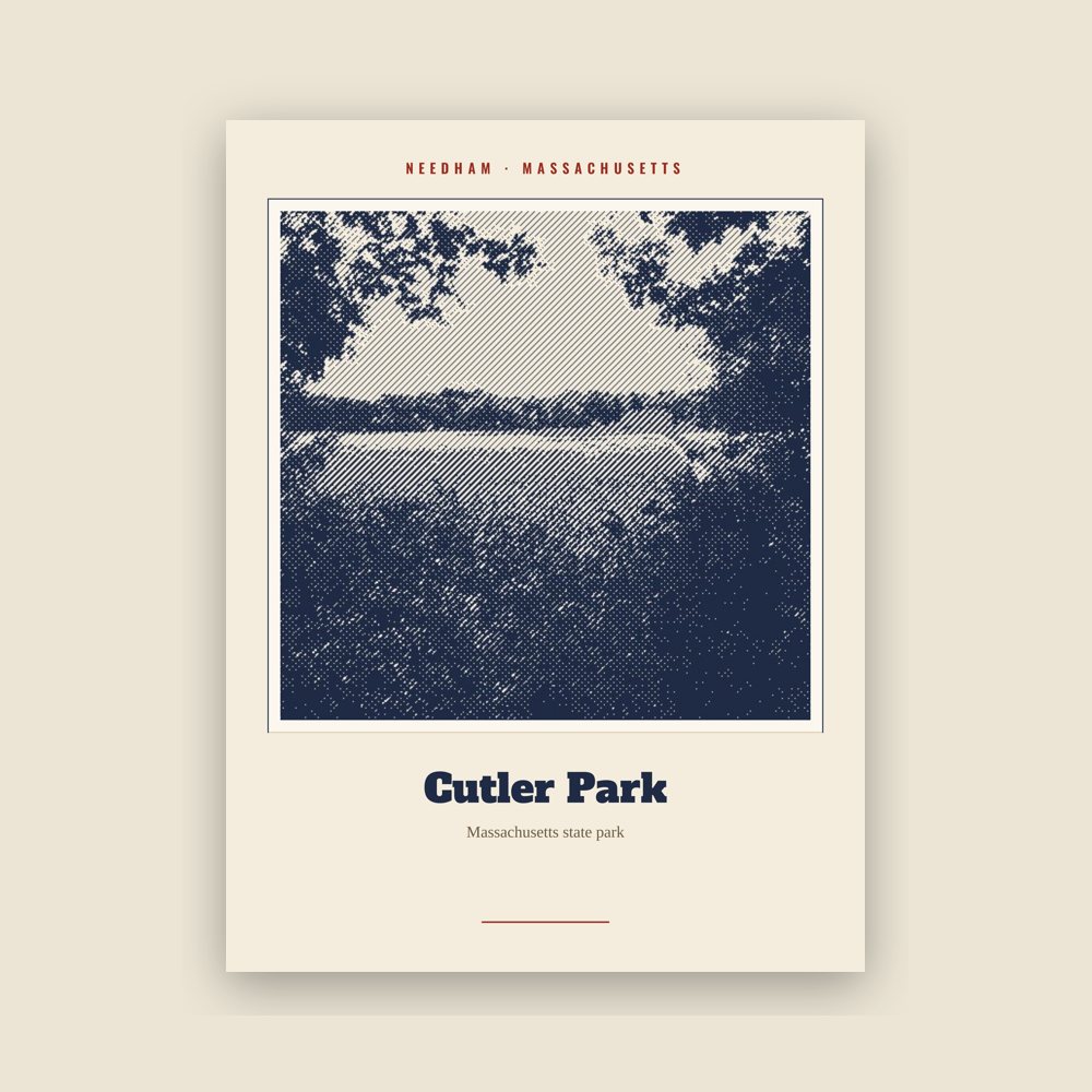 Needham Cutler Park Landmark Print