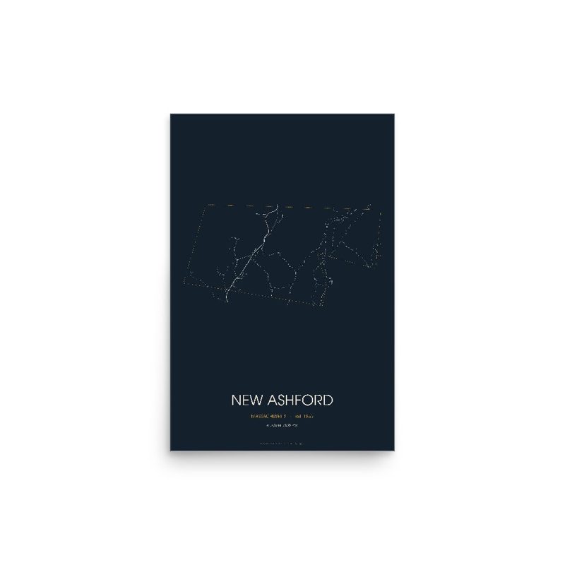 New Ashford Street Map Poster · Midnight