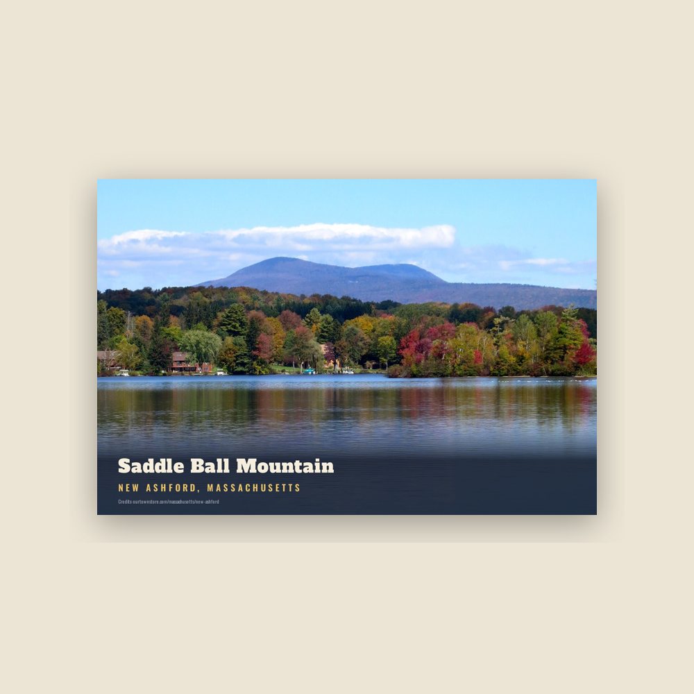 New Ashford Saddle Ball Mountain Postcard