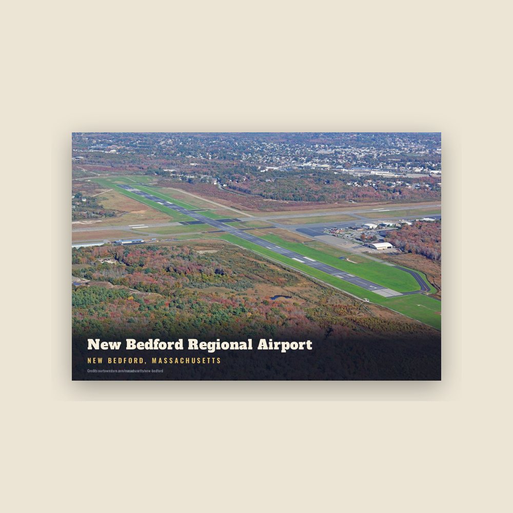 New Bedford New Bedford Regional Airport Postcard