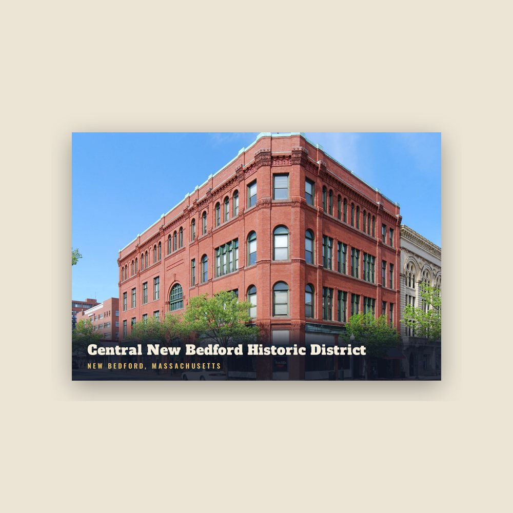 New Bedford Central New Bedford Historic District Postcard