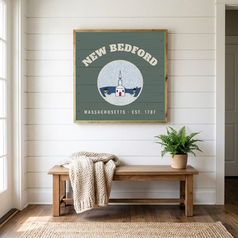New Bedford Hometown Wood Sign