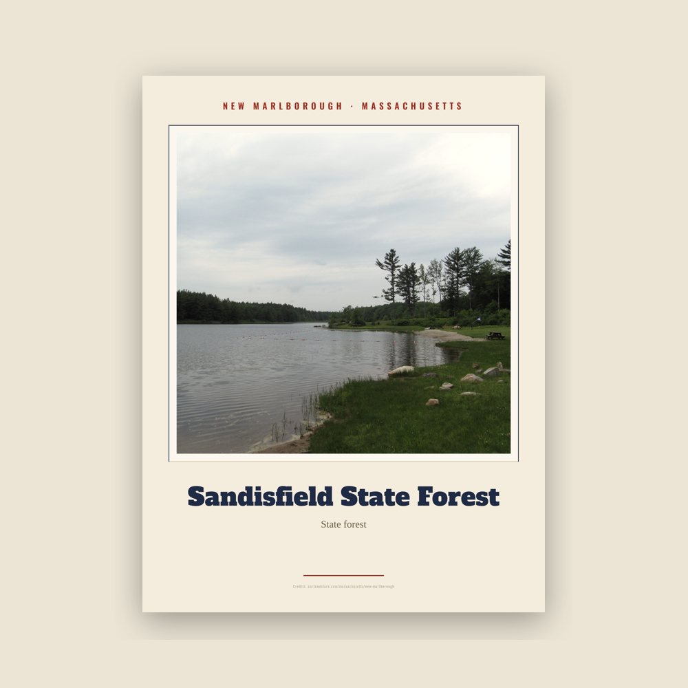 New Marlborough Sandisfield State Forest Landmark Print