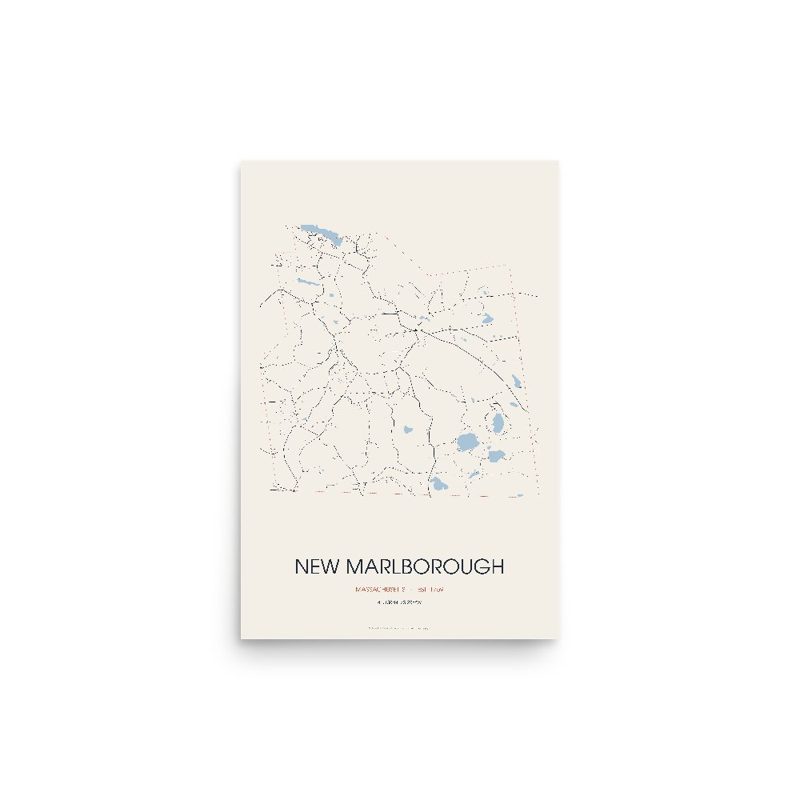 New Marlborough Street Map Poster · Linen