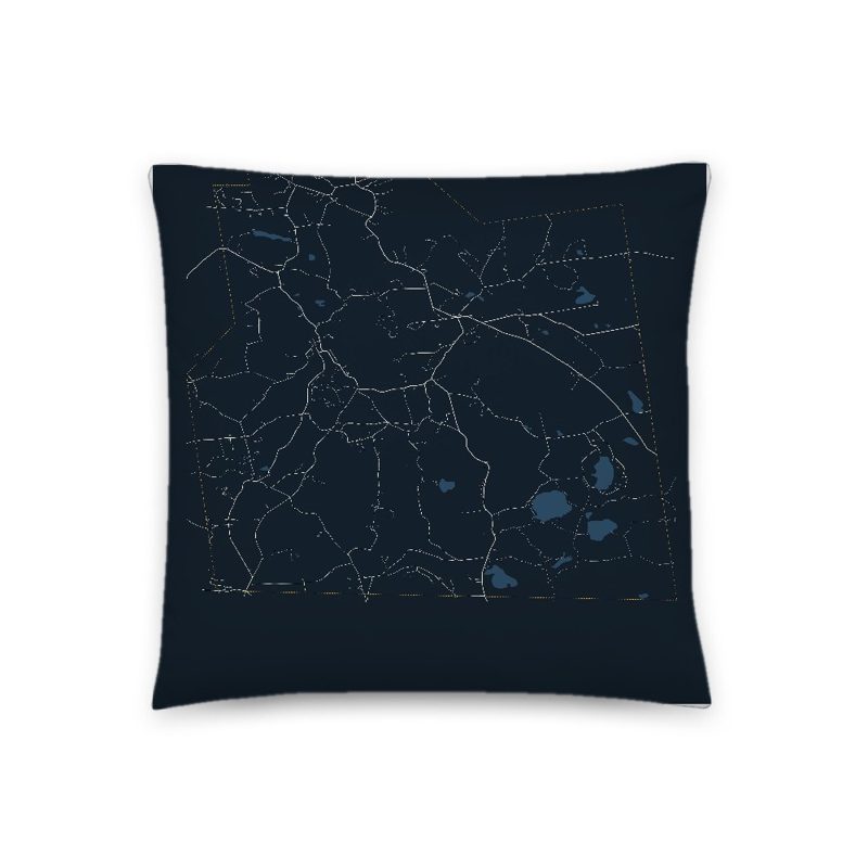 New Marlborough Map Throw Pillow