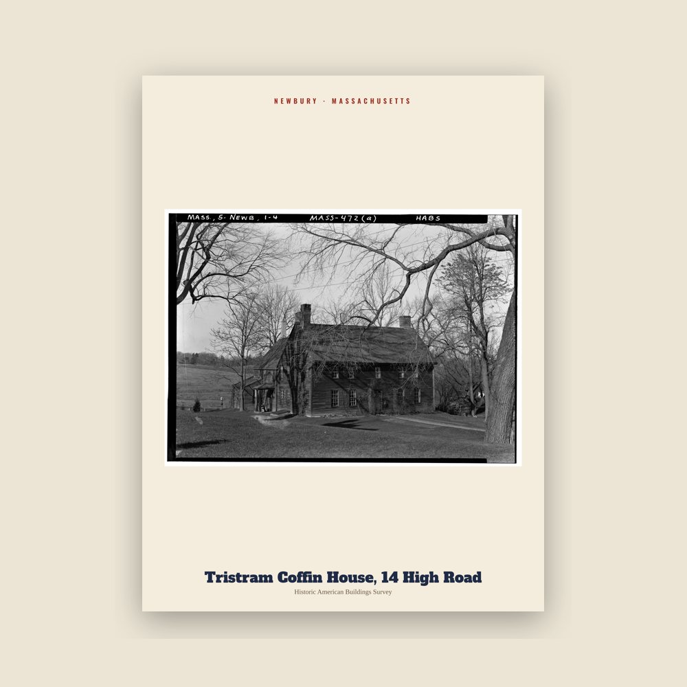 Newbury Tristram Coffin House, 14 High Road Archive Print