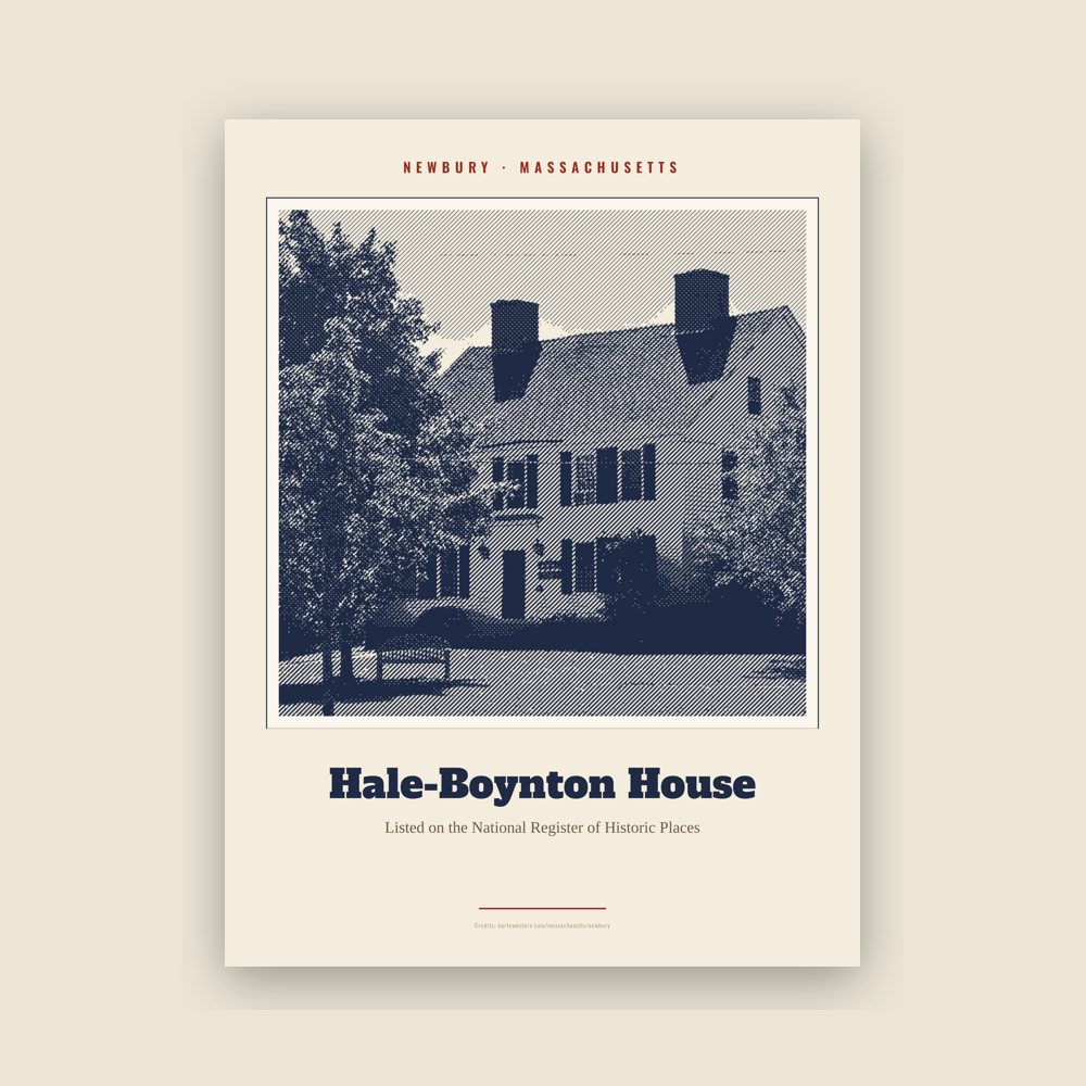 Newbury Hale-Boynton House Landmark Print