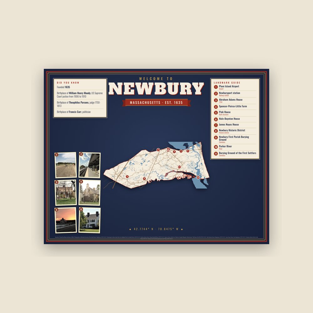 Newbury Map Placemat