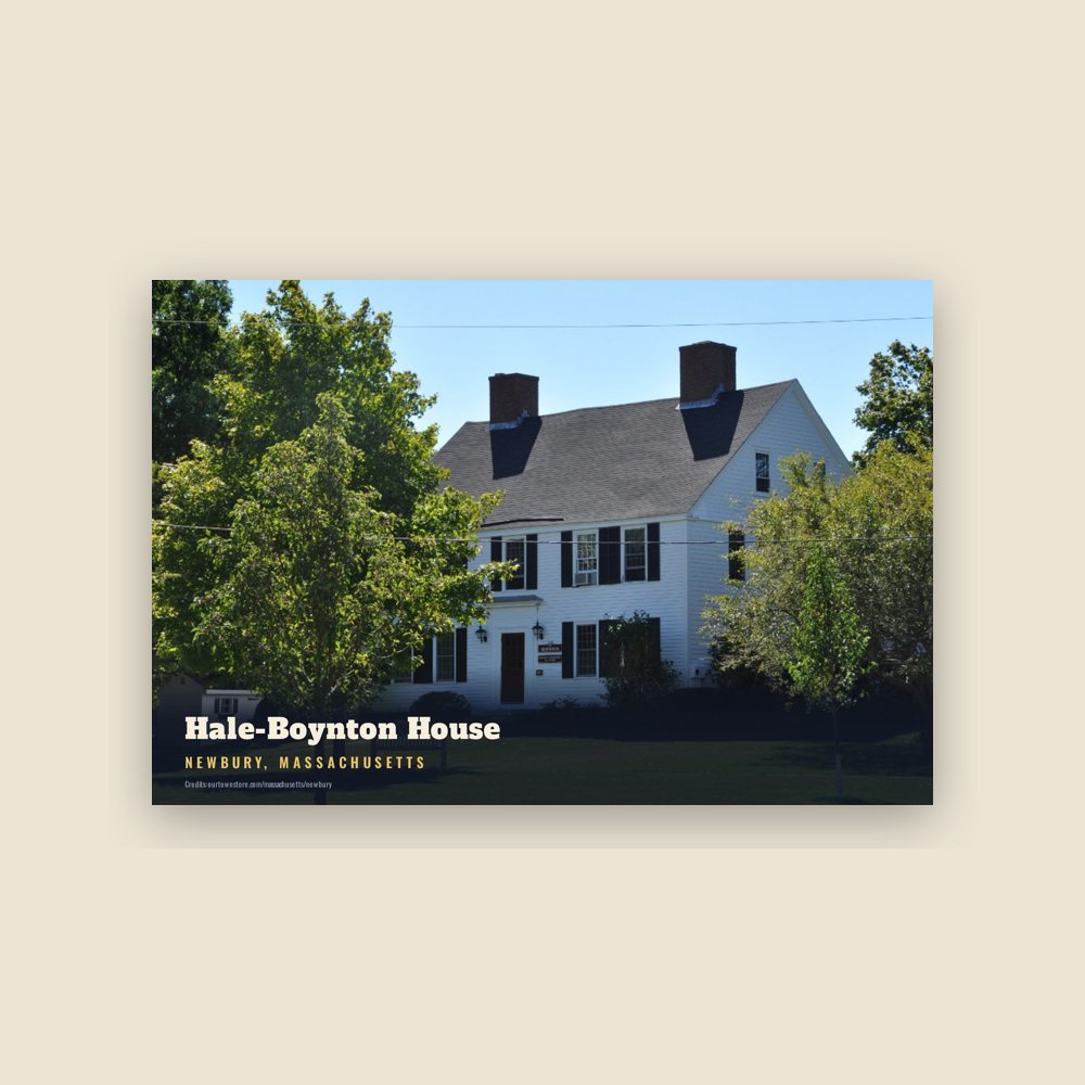 Newbury Hale-Boynton House Postcard