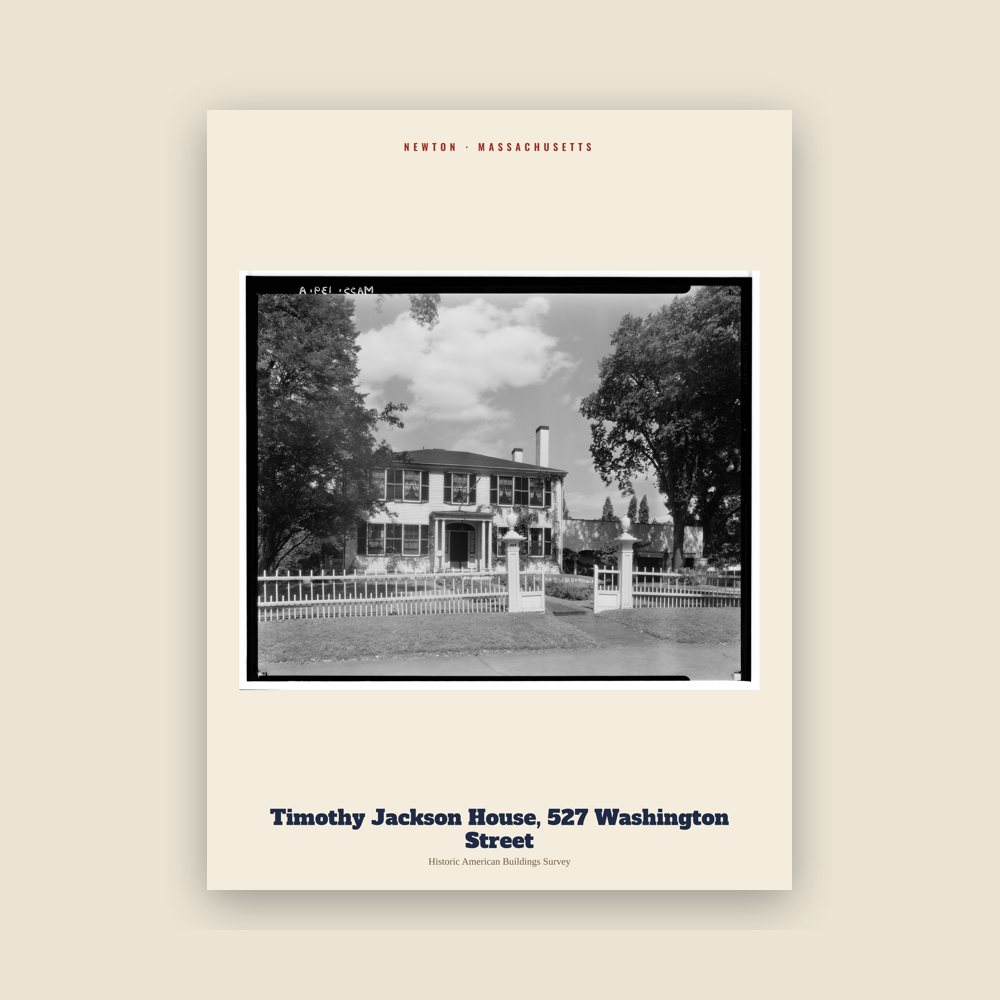 Newton Timothy Jackson House, 527 Washington Street Archive Print
