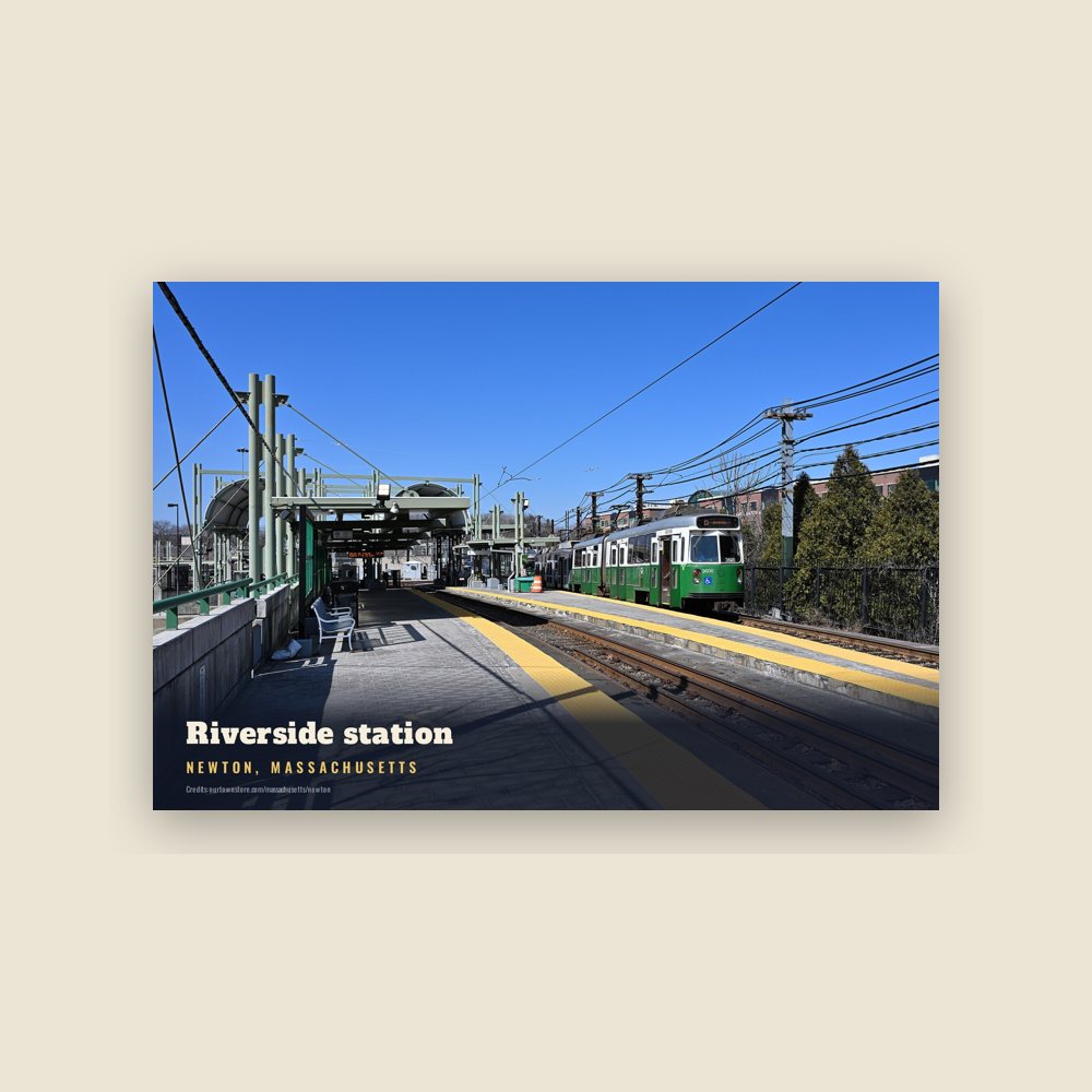 Newton Riverside station Postcard