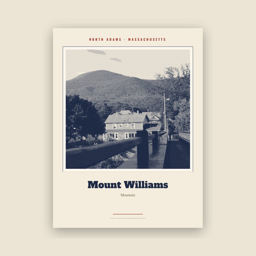 North Adams Mount Williams Landmark Print