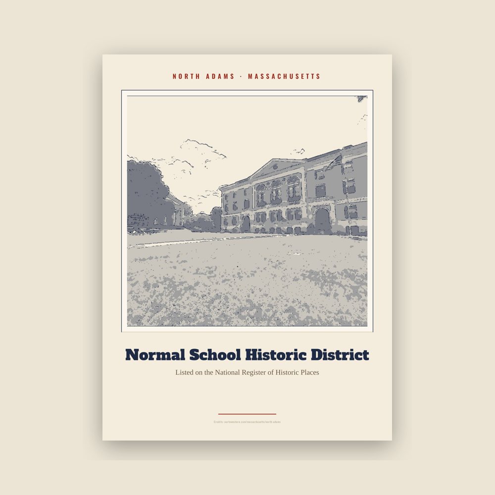 North Adams Normal School Historic District Landmark Print