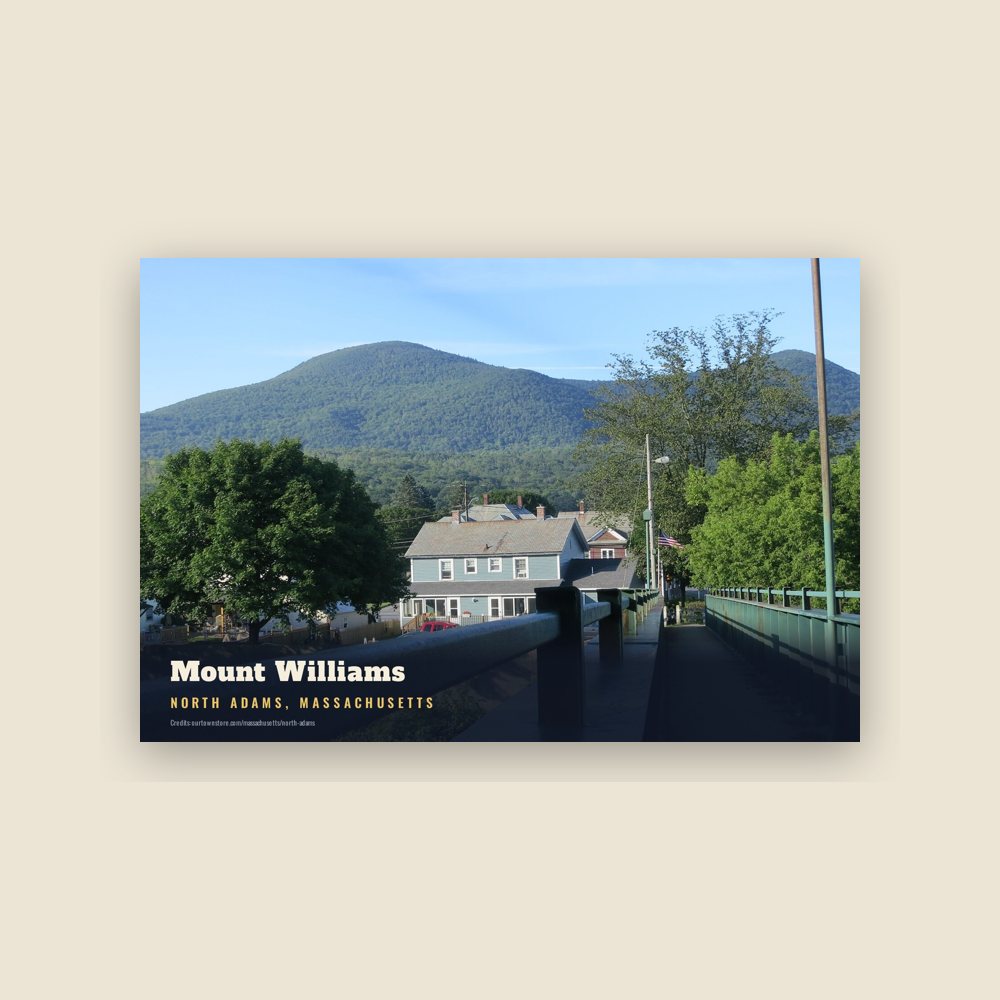 North Adams Mount Williams Postcard