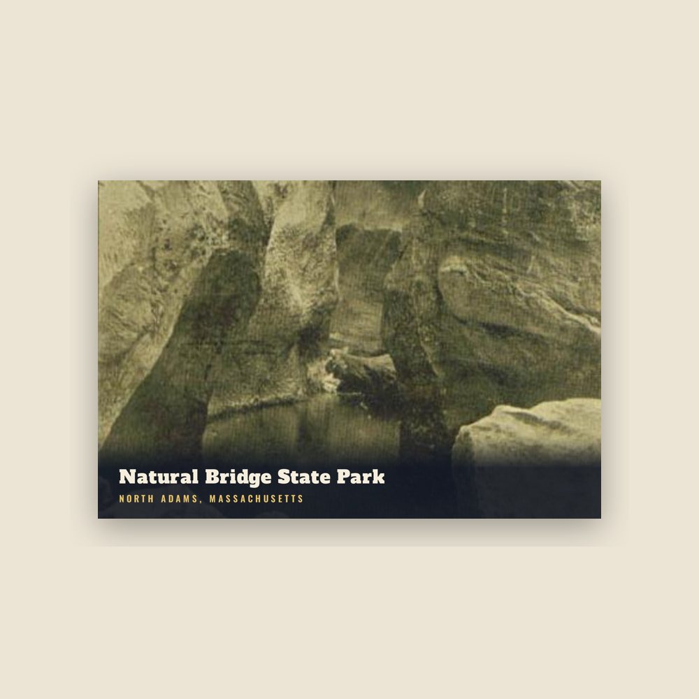 North Adams Natural Bridge State Park Postcard