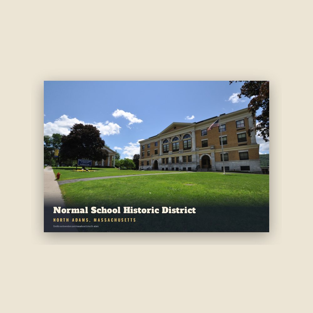 North Adams Normal School Historic District Postcard
