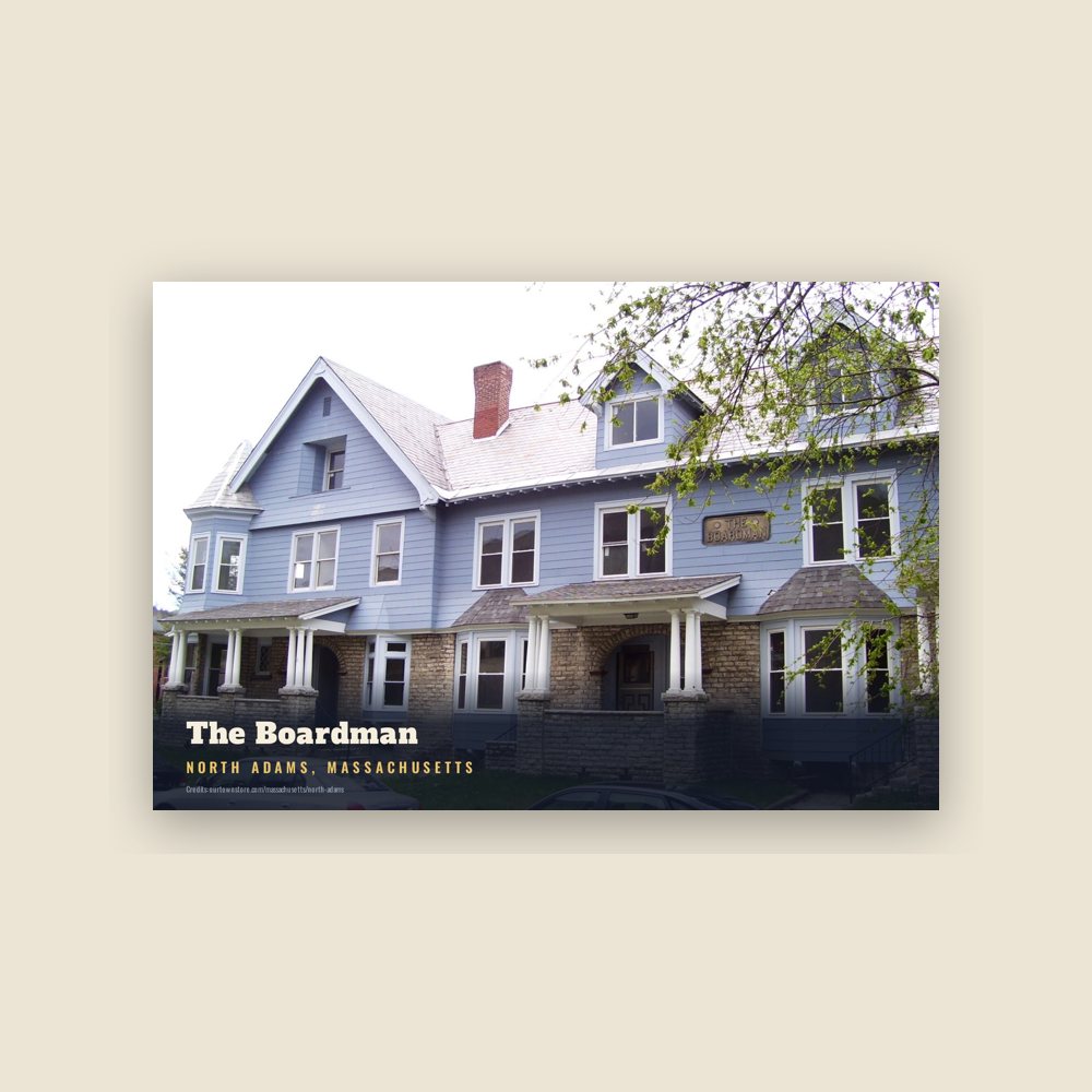 North Adams The Boardman Postcard