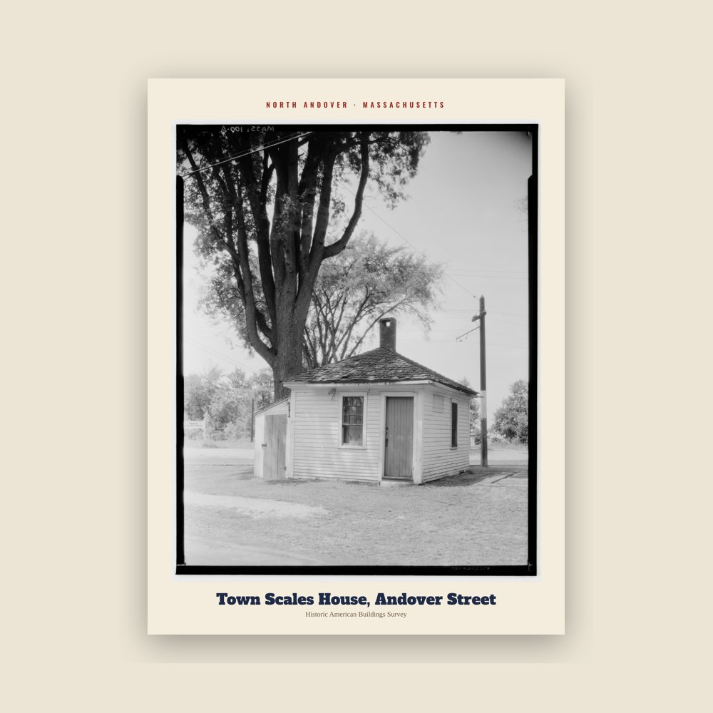 North Andover Town Scales House, Andover Street Archive Print