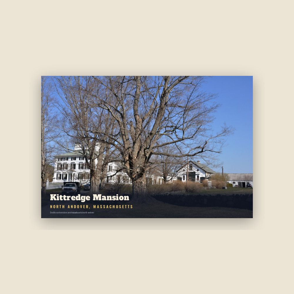 North Andover Kittredge Mansion Postcard